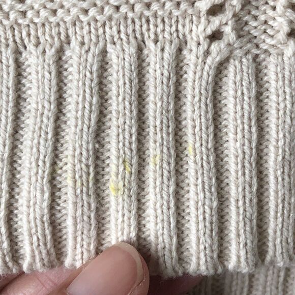 Lucky Brand Women’s Crochet Sweater Vest Beige / Ivory Small NWT - Picture 7 of 14